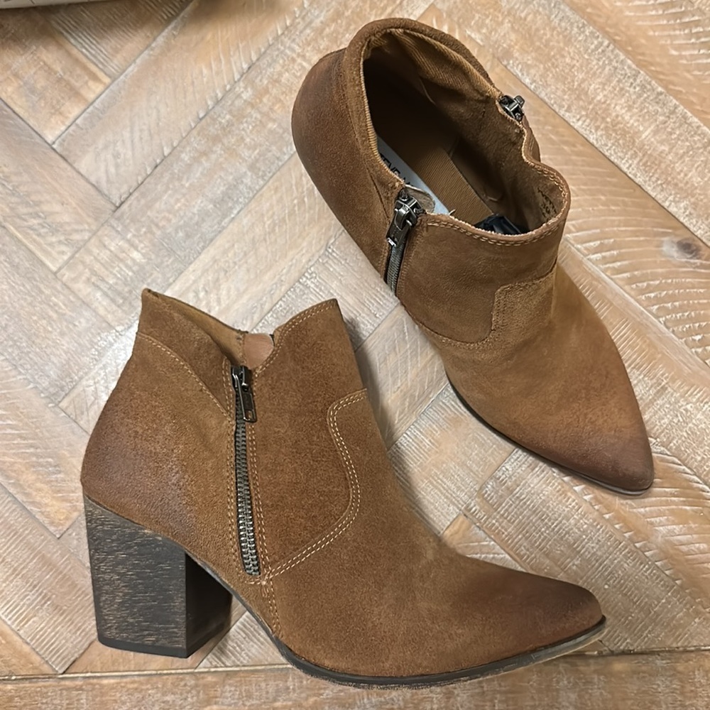 New Brown Suede Ankle Boots